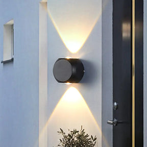 Nordic Aluminum Led Wall Lamp - Mini Cube Washer Sconce For Living Room (2/4-Head) In Black/White 2