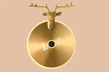 Nordic Antlers Bedroom Living Room Copper Wall Lamp gold Copper Wall Lamps
