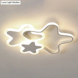 Nordic Cartoon Led Flush Mount Ceiling Lamp For Kids Bedroom