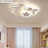 Nordic Cartoon Led Flush Mount Ceiling Lamp For Kids Bedroom