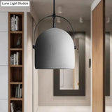 Nordic Cement Dome Pendant Light - 1 Black/Gray/White