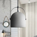 Nordic Cement Dome Pendant Light - 1 Black/Gray/White Grey