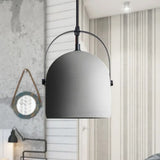 Nordic Cement Dome Pendant Light - 1 Black/Gray/White Grey