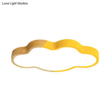 Nordic Cloud Shape Led Ceiling Light For Kid’s Bedroom - Acrylic Flush Mount Energy Saving
