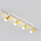 Nordic Conical Semi Flush Track Light For Living Room Ceiling 4 / Yellow