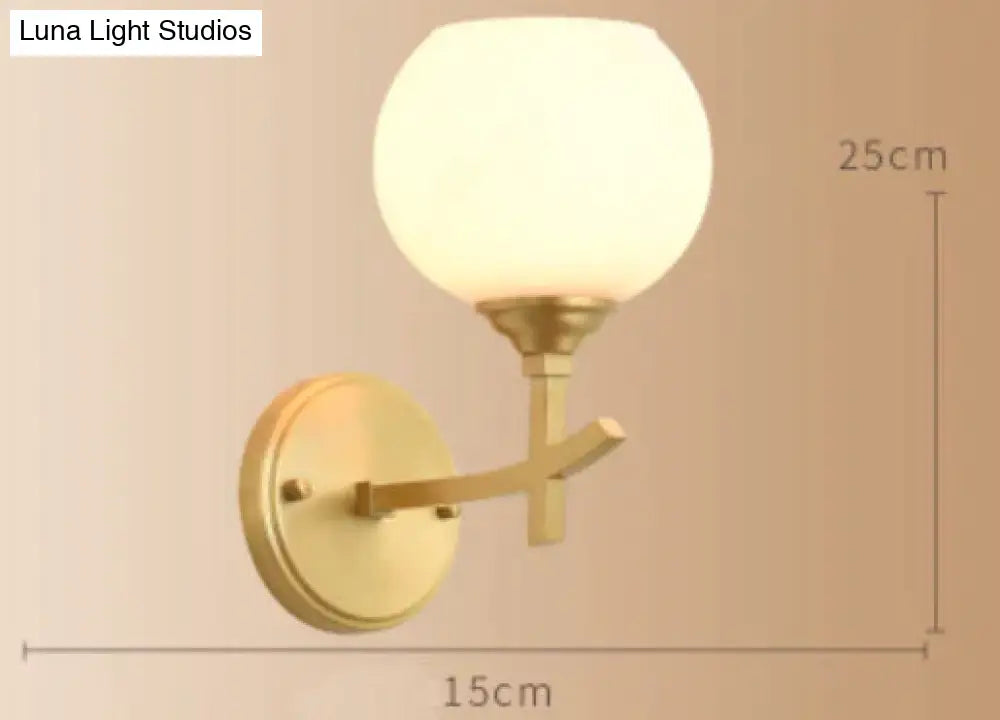 Nordic Creative Luxury Copper Wall Lamp Bedside Corridor Background Home Shop Window Display Lamps