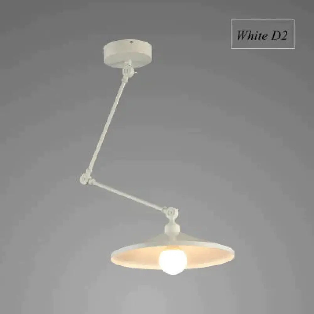 Nordic Diy Personality Pendant Lights Folding Iron Lamp Hanging Bedroom Study Bar Restaurant