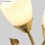 Nordic Flower Living Room Stairs Bedroom Bedside Copper Wall Lamp Copper Wall Lamps