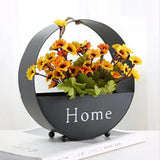 Nordic Flower/Plant Metal Wall Sconce With Hanging String Light For Restaurant Tea Shop Daisy