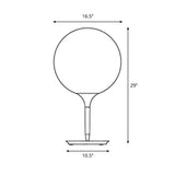 Nordic Frosted Glass Balloon Night Lamp - Single Study Table Light In White / 16.5