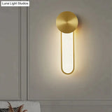 Nordic Gold Pure Copper Bedroom Wall Lamp Lamps
