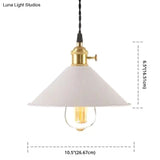 Nordic Industrial Macarons Pendant Light - Metal Colorful 1-Light Lighting