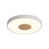 Nordic Iron Round Flush Mount Ceiling Light - 1 Head Pink/Blue/White Lighting Fixture For Bedroom