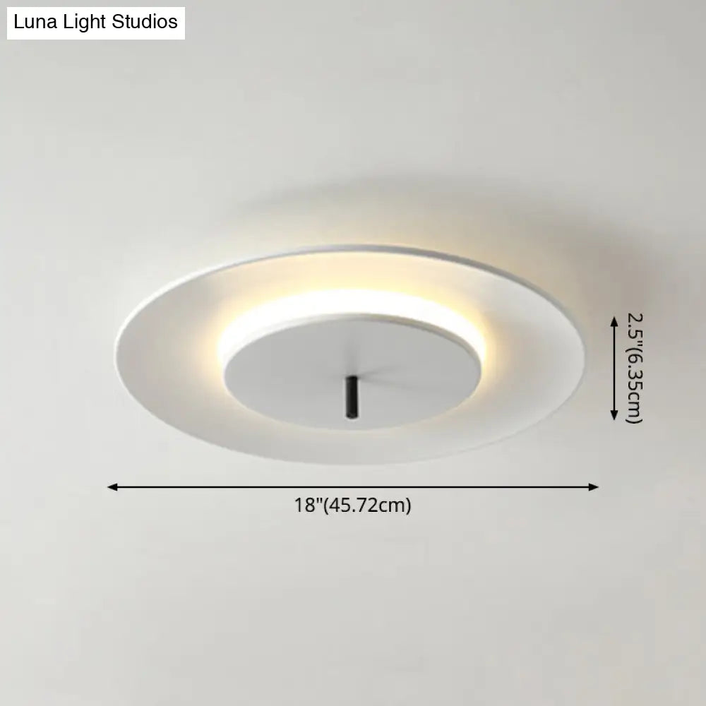 Nordic Led Acrylic Flush Mount Ceiling Light - Stylish Close-To-Ceiling Lighting Fixture