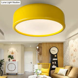 Nordic Led Ceiling Light For Kid’s Bedroom With Acrylic Dome Shade