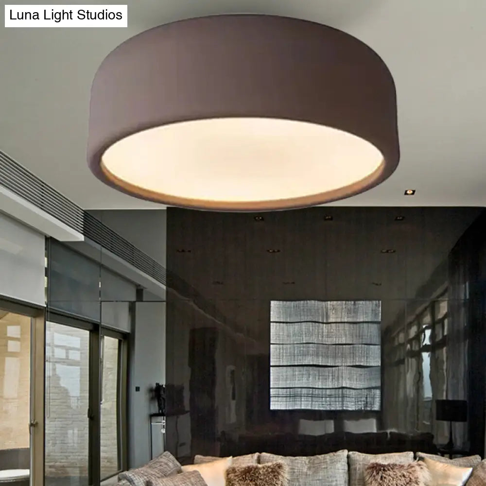 Nordic Led Ceiling Light For Kid’s Bedroom With Acrylic Dome Shade