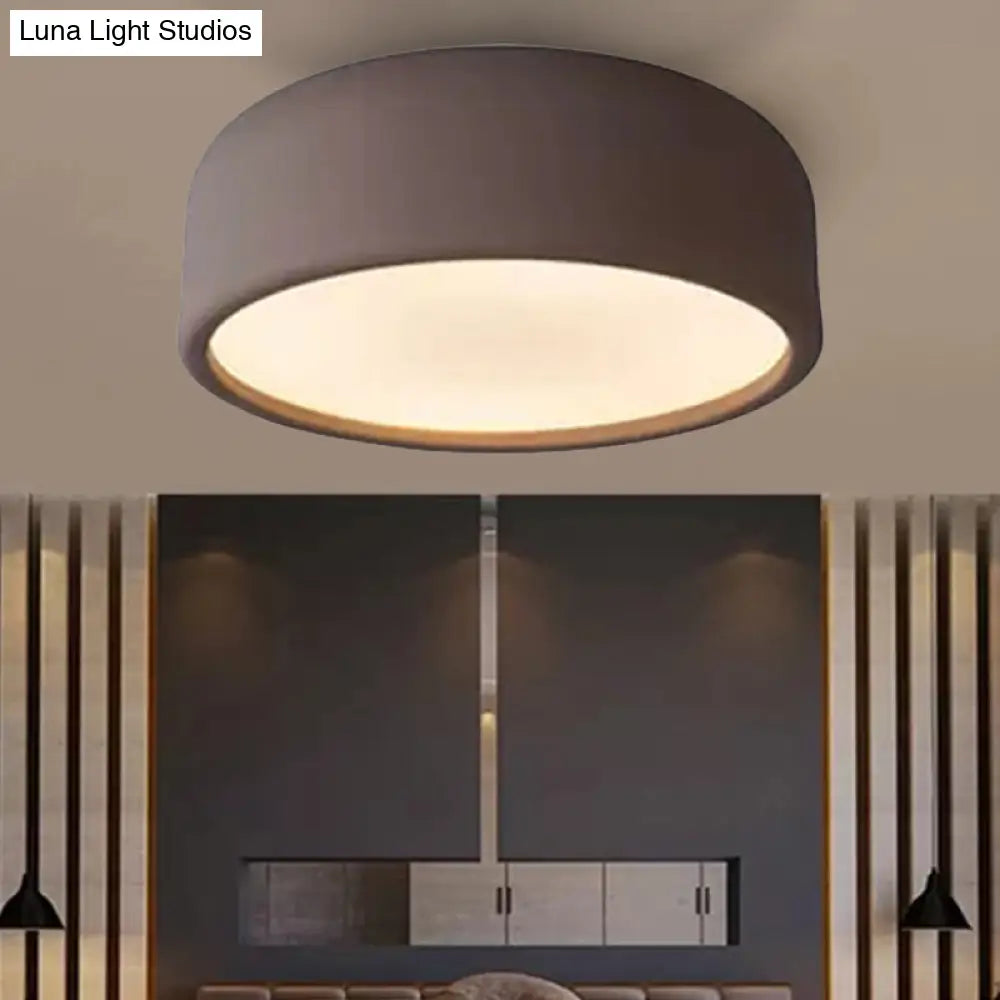 Nordic Led Ceiling Light For Kid’s Bedroom With Acrylic Dome Shade