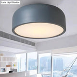 Nordic Led Ceiling Light For Kid’s Bedroom With Acrylic Dome Shade