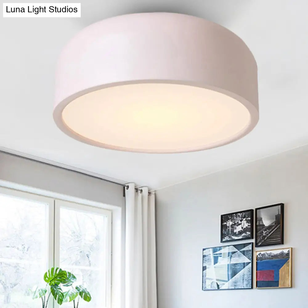 Nordic Led Ceiling Light For Kid’s Bedroom With Acrylic Dome Shade