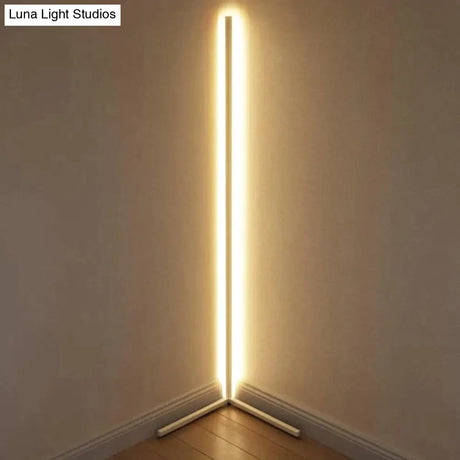 Nordic Led Floor Lamp Rgb Corner Right Angle Lights Coloful Bedroom Lamp Lighting Remote Control