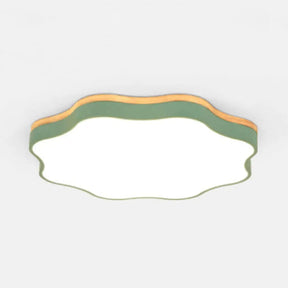 Nordic Led Flower Ceiling Light For Baby Bedroom Green / 18