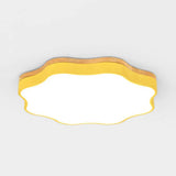 Nordic Led Flower Ceiling Light For Baby Bedroom Yellow / 18