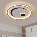 Nordic Led Flush Mount Light In Black/Gold Or White/Warm - Bedroom Lighting Fixture Gold / White