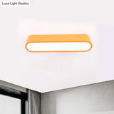 Nordic Led Flushmount Rgb Mathematical Notation Ceiling Lamp With Metal Shade