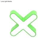 Nordic Led Flushmount Rgb Mathematical Notation Ceiling Lamp With Metal Shade