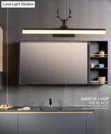 Nordic Light Rectangular Vanity Wall - Extravagant Style Metal Frame