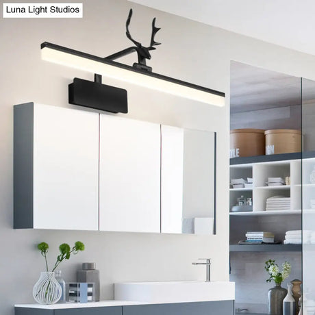 Nordic Light Rectangular Vanity Wall - Extravagant Style Metal Frame