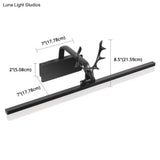 Nordic Light Rectangular Vanity Wall - Extravagant Style Metal Frame