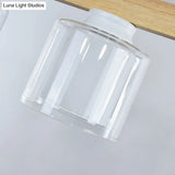 Nordic Linear Wood Island Light With White Glass Shades - 3/4 Heads Dining Room Hanging Lamp
