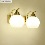 Nordic Living Room Background Wall Bedroom Copper Wall Lamp Copper Wall Lamps