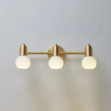 Nordic Luxury Metal Vanity Mirror Lights - Down Lighting Bath With Glass Shade 3 / Brass