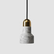 Nordic Marble Pendant Light Fixture with Flashlight Inspired Design White / A