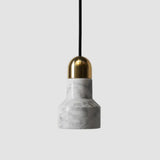 Nordic Marble Pendant Light Fixture with Flashlight Inspired Design White / A