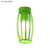 Nordic Metal Ceiling Mount Lamp | Oval Flush Light 1 Corridor Lighting -