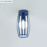 Nordic Metal Ceiling Mount Lamp | Oval Flush Light 1 Corridor Lighting -