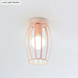 Nordic Metal Ceiling Mount Lamp | Oval Flush Light 1 Corridor Lighting -