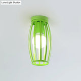 Nordic Metal Ceiling Mount Lamp | Oval Flush Light 1 Corridor Lighting -