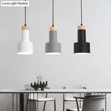 Nordic Metal Hanging Pendant Light With 3 Round/Linear Heads Black/Grey/White Multi Ceiling &