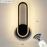 Nordic Metal Led Rotatable Oblong Wall Mount Lamp For Bedroom Lighting
