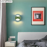 Nordic Metal Led Wall Lamp In Yellow/Grey/Green