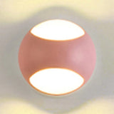 Nordic Metal Led Wall Lamp In Yellow/Grey/Green Pink