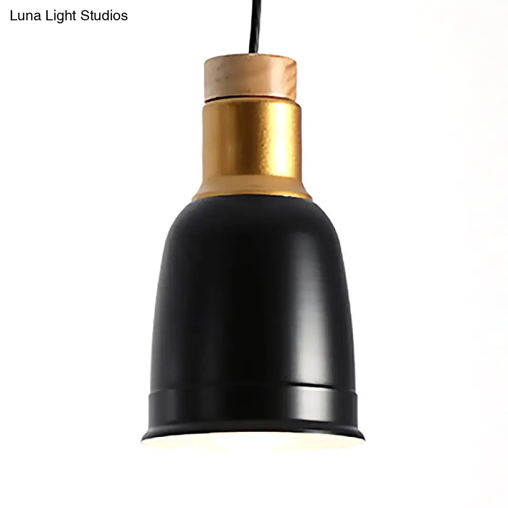 Nordic Metal Pendant Ceiling Light - Black/Grey/White With 1