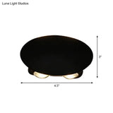 Nordic Metallic Mini Wall Light - Ellipse/Curve/Honeycomb Design 4/6-Bulb Led Washer Sconce In Black