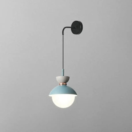 Nordic Mini Macaroon Wall Sconce - Colorful Indoor Lighting For Bedroom And Corridor Decor Blue