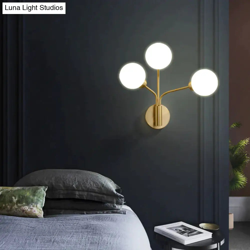 Nordic Minimalist Bedroom Bedside Light Corridor Aisle Full Copper Wall Lamp Copper Wall Lamps