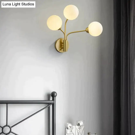 Nordic Minimalist Bedroom Bedside Light Corridor Aisle Full Copper Wall Lamp Copper Wall Lamps